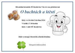 O buchtách a štěstí