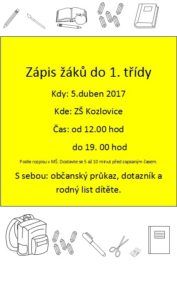 zápis 2